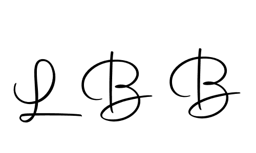 The best way (Autography-DOLnW) to make a short signature is to pick only two or three words in your name. The name L B B include a total of six letters. For converting this name. L B B signature style 10 images and pictures png