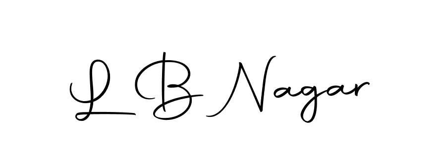 Make a beautiful signature design for name L B Nagar. With this signature (Autography-DOLnW) style, you can create a handwritten signature for free. L B Nagar signature style 10 images and pictures png