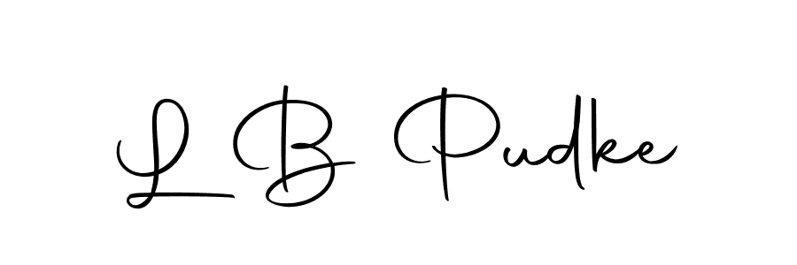 The best way (Autography-DOLnW) to make a short signature is to pick only two or three words in your name. The name L B Pudke include a total of six letters. For converting this name. L B Pudke signature style 10 images and pictures png