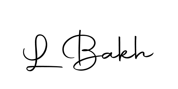 L Bakh stylish signature style. Best Handwritten Sign (Autography-DOLnW) for my name. Handwritten Signature Collection Ideas for my name L Bakh. L Bakh signature style 10 images and pictures png