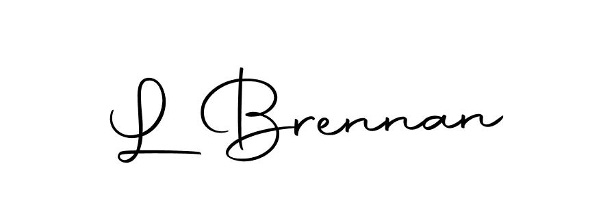 Make a beautiful signature design for name L Brennan. With this signature (Autography-DOLnW) style, you can create a handwritten signature for free. L Brennan signature style 10 images and pictures png