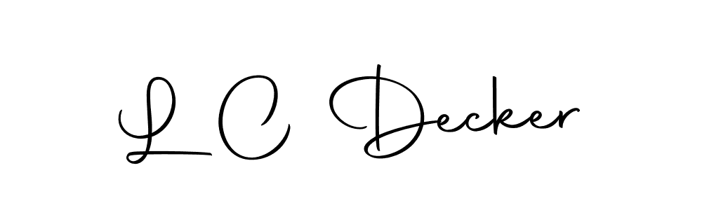 Design your own signature with our free online signature maker. With this signature software, you can create a handwritten (Autography-DOLnW) signature for name L C Decker. L C Decker signature style 10 images and pictures png