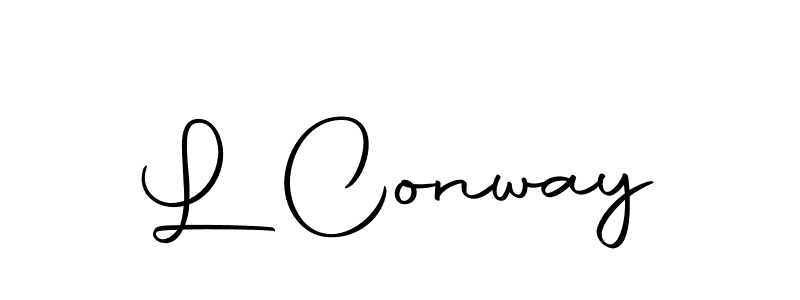 This is the best signature style for the L Conway name. Also you like these signature font (Autography-DOLnW). Mix name signature. L Conway signature style 10 images and pictures png