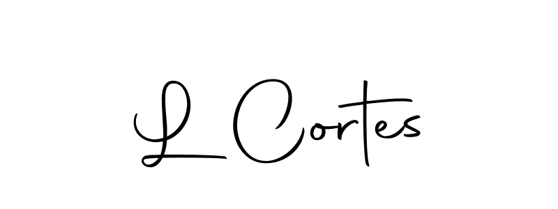 The best way (Autography-DOLnW) to make a short signature is to pick only two or three words in your name. The name L Cortes include a total of six letters. For converting this name. L Cortes signature style 10 images and pictures png