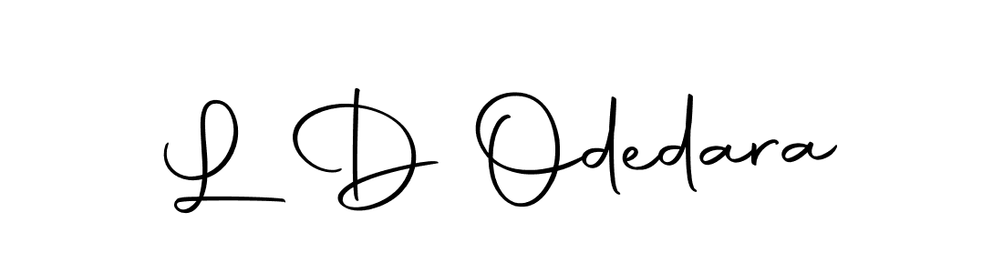 Make a beautiful signature design for name L D Odedara. With this signature (Autography-DOLnW) style, you can create a handwritten signature for free. L D Odedara signature style 10 images and pictures png