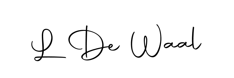 How to make L De Waal signature? Autography-DOLnW is a professional autograph style. Create handwritten signature for L De Waal name. L De Waal signature style 10 images and pictures png