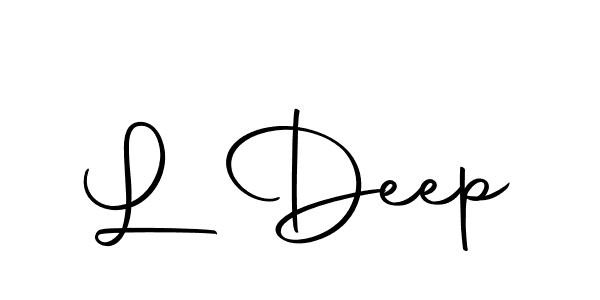 How to make L Deep signature? Autography-DOLnW is a professional autograph style. Create handwritten signature for L Deep name. L Deep signature style 10 images and pictures png