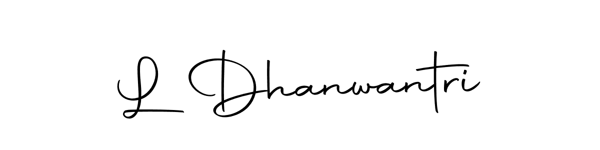 Autography-DOLnW is a professional signature style that is perfect for those who want to add a touch of class to their signature. It is also a great choice for those who want to make their signature more unique. Get L Dhanwantri name to fancy signature for free. L Dhanwantri signature style 10 images and pictures png