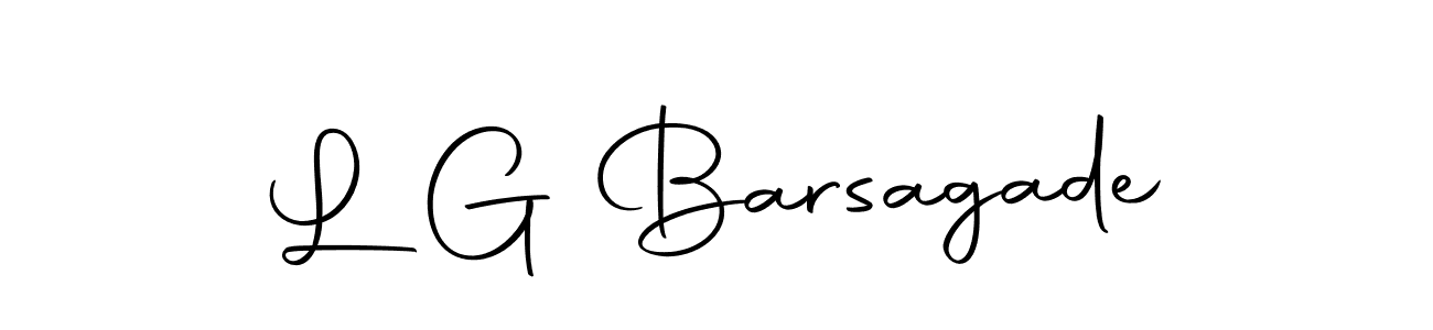 if you are searching for the best signature style for your name L G Barsagade. so please give up your signature search. here we have designed multiple signature styles  using Autography-DOLnW. L G Barsagade signature style 10 images and pictures png