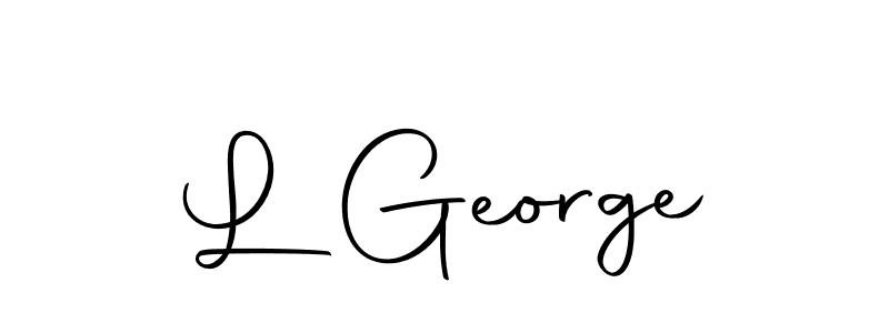 Make a beautiful signature design for name L George. With this signature (Autography-DOLnW) style, you can create a handwritten signature for free. L George signature style 10 images and pictures png