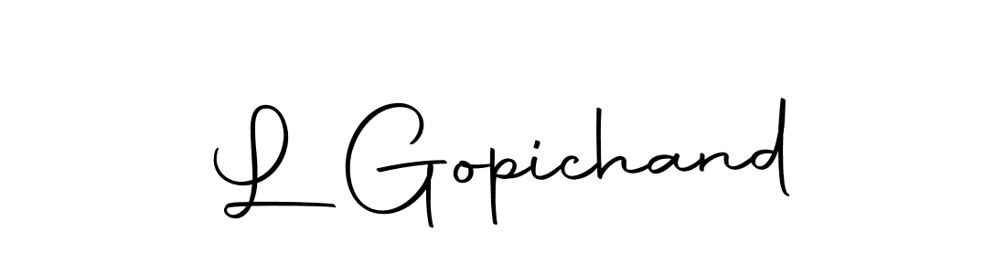 Make a beautiful signature design for name L Gopichand. Use this online signature maker to create a handwritten signature for free. L Gopichand signature style 10 images and pictures png
