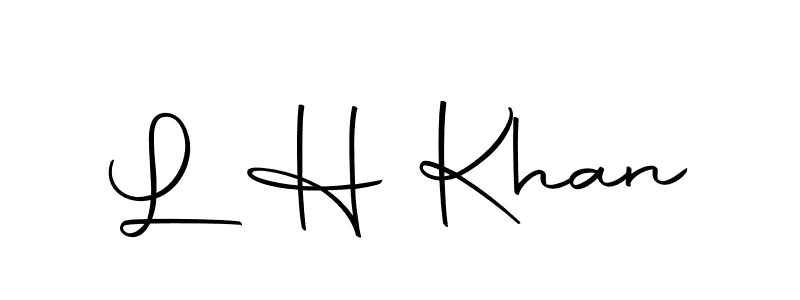 L H Khan stylish signature style. Best Handwritten Sign (Autography-DOLnW) for my name. Handwritten Signature Collection Ideas for my name L H Khan. L H Khan signature style 10 images and pictures png