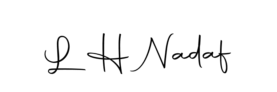 This is the best signature style for the L H Nadaf name. Also you like these signature font (Autography-DOLnW). Mix name signature. L H Nadaf signature style 10 images and pictures png