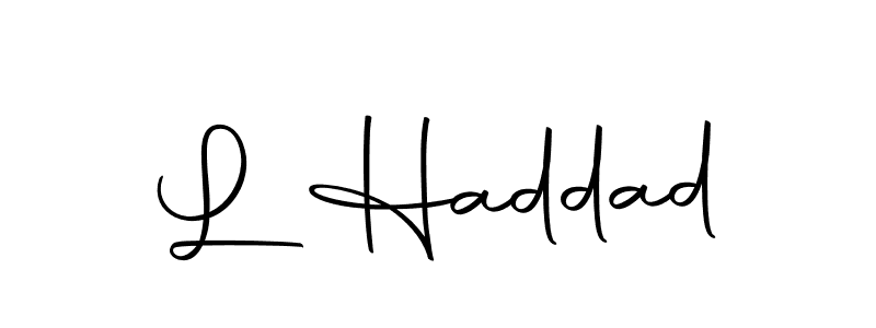 How to make L Haddad signature? Autography-DOLnW is a professional autograph style. Create handwritten signature for L Haddad name. L Haddad signature style 10 images and pictures png