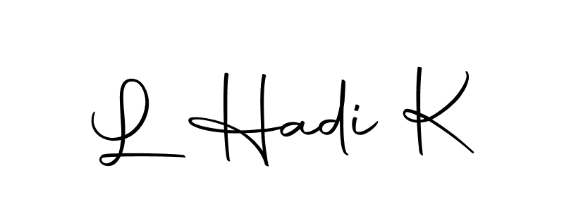 Make a short L Hadi K signature style. Manage your documents anywhere anytime using Autography-DOLnW. Create and add eSignatures, submit forms, share and send files easily. L Hadi K signature style 10 images and pictures png