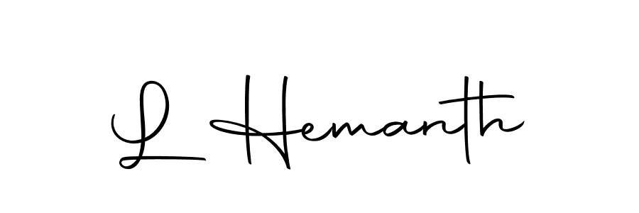 Use a signature maker to create a handwritten signature online. With this signature software, you can design (Autography-DOLnW) your own signature for name L Hemanth. L Hemanth signature style 10 images and pictures png