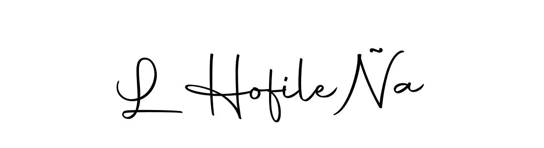 Also we have L HofileÑa name is the best signature style. Create professional handwritten signature collection using Autography-DOLnW autograph style. L HofileÑa signature style 10 images and pictures png