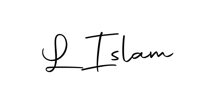 L Islam stylish signature style. Best Handwritten Sign (Autography-DOLnW) for my name. Handwritten Signature Collection Ideas for my name L Islam. L Islam signature style 10 images and pictures png