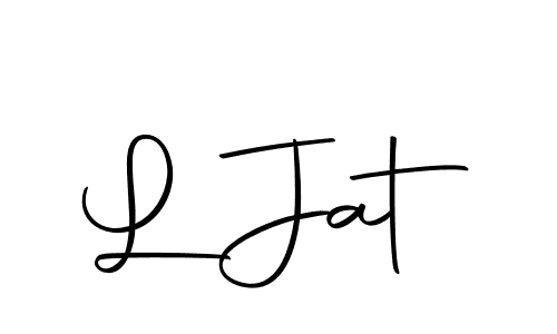 if you are searching for the best signature style for your name L Jat. so please give up your signature search. here we have designed multiple signature styles  using Autography-DOLnW. L Jat signature style 10 images and pictures png