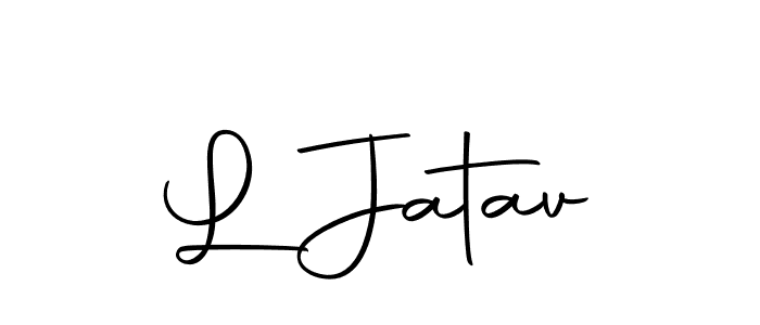 Make a beautiful signature design for name L Jatav. With this signature (Autography-DOLnW) style, you can create a handwritten signature for free. L Jatav signature style 10 images and pictures png