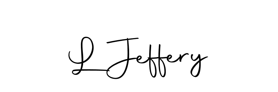 Create a beautiful signature design for name L Jeffery. With this signature (Autography-DOLnW) fonts, you can make a handwritten signature for free. L Jeffery signature style 10 images and pictures png