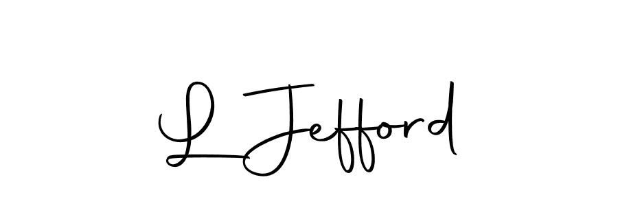 Create a beautiful signature design for name L Jefford. With this signature (Autography-DOLnW) fonts, you can make a handwritten signature for free. L Jefford signature style 10 images and pictures png