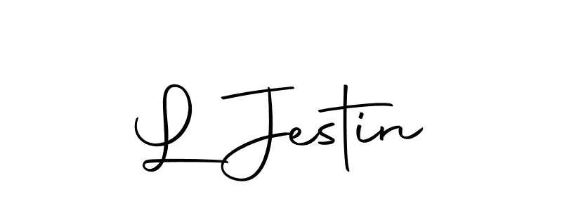 Make a beautiful signature design for name L Jestin. With this signature (Autography-DOLnW) style, you can create a handwritten signature for free. L Jestin signature style 10 images and pictures png