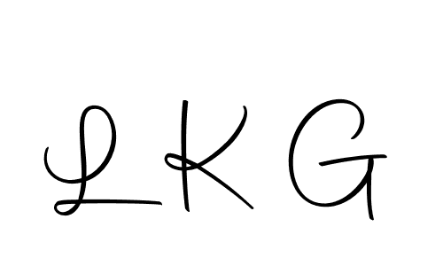 Create a beautiful signature design for name L K G. With this signature (Autography-DOLnW) fonts, you can make a handwritten signature for free. L K G signature style 10 images and pictures png
