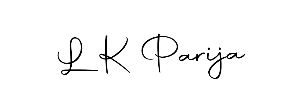 You can use this online signature creator to create a handwritten signature for the name L K Parija. This is the best online autograph maker. L K Parija signature style 10 images and pictures png