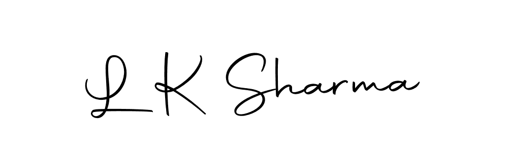 How to make L K Sharma name signature. Use Autography-DOLnW style for creating short signs online. This is the latest handwritten sign. L K Sharma signature style 10 images and pictures png