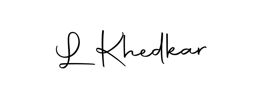 Similarly Autography-DOLnW is the best handwritten signature design. Signature creator online .You can use it as an online autograph creator for name L Khedkar. L Khedkar signature style 10 images and pictures png