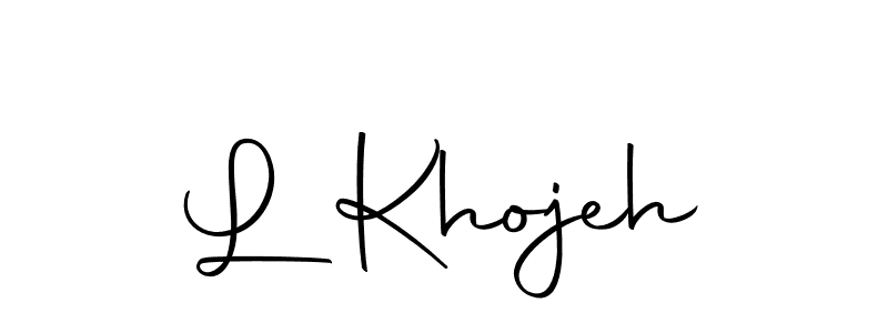 Here are the top 10 professional signature styles for the name L Khojeh. These are the best autograph styles you can use for your name. L Khojeh signature style 10 images and pictures png
