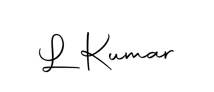 Create a beautiful signature design for name L Kumar. With this signature (Autography-DOLnW) fonts, you can make a handwritten signature for free. L Kumar signature style 10 images and pictures png