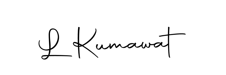 Create a beautiful signature design for name L Kumawat. With this signature (Autography-DOLnW) fonts, you can make a handwritten signature for free. L Kumawat signature style 10 images and pictures png