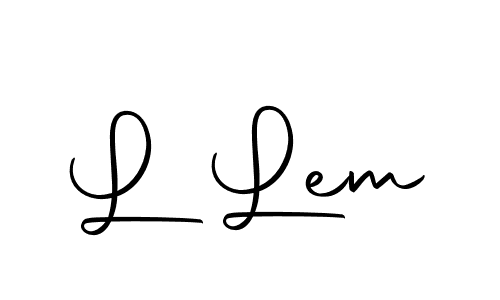 Make a beautiful signature design for name L Lem. With this signature (Autography-DOLnW) style, you can create a handwritten signature for free. L Lem signature style 10 images and pictures png