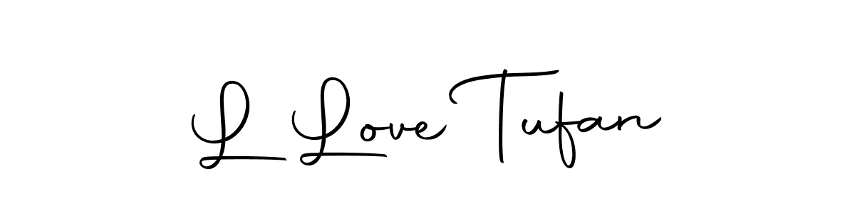 Also we have L Love Tufan name is the best signature style. Create professional handwritten signature collection using Autography-DOLnW autograph style. L Love Tufan signature style 10 images and pictures png