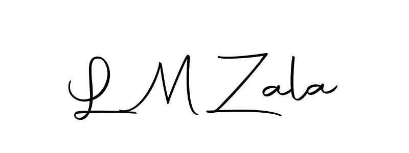 The best way (Autography-DOLnW) to make a short signature is to pick only two or three words in your name. The name L M Zala include a total of six letters. For converting this name. L M Zala signature style 10 images and pictures png