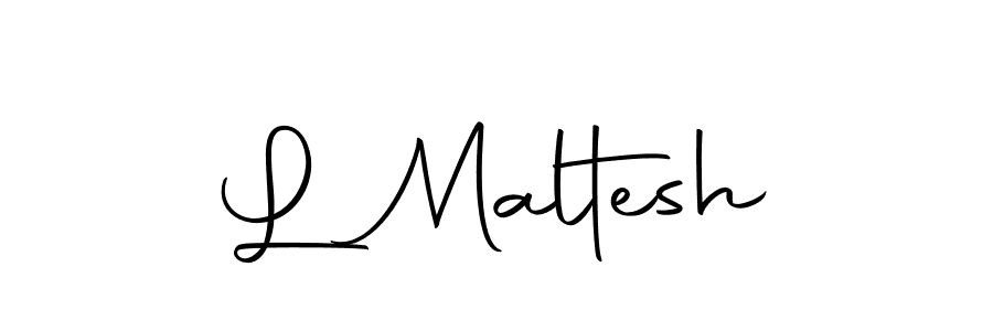 Create a beautiful signature design for name L Maltesh. With this signature (Autography-DOLnW) fonts, you can make a handwritten signature for free. L Maltesh signature style 10 images and pictures png