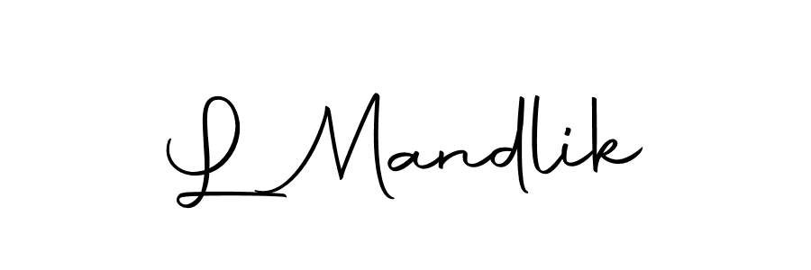 Design your own signature with our free online signature maker. With this signature software, you can create a handwritten (Autography-DOLnW) signature for name L Mandlik. L Mandlik signature style 10 images and pictures png
