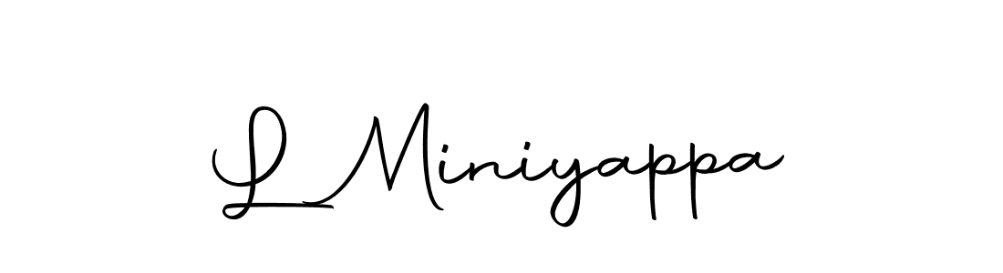 Here are the top 10 professional signature styles for the name L Miniyappa. These are the best autograph styles you can use for your name. L Miniyappa signature style 10 images and pictures png
