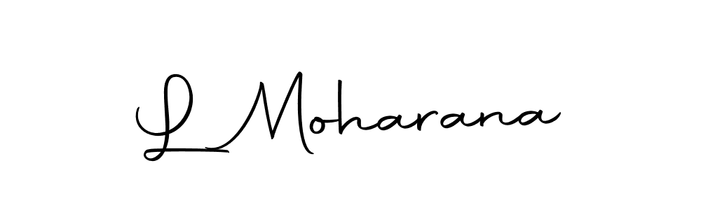 You should practise on your own different ways (Autography-DOLnW) to write your name (L Moharana) in signature. don't let someone else do it for you. L Moharana signature style 10 images and pictures png