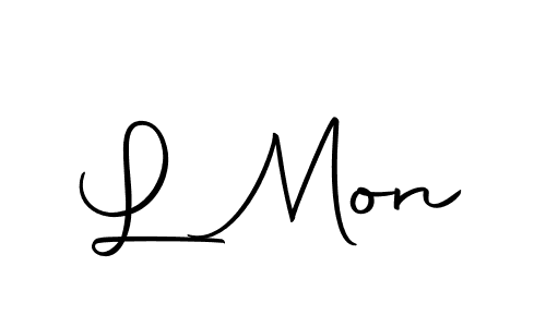Design your own signature with our free online signature maker. With this signature software, you can create a handwritten (Autography-DOLnW) signature for name L Mon. L Mon signature style 10 images and pictures png