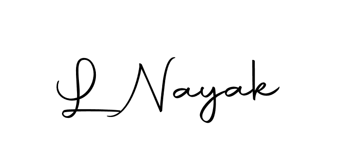 Use a signature maker to create a handwritten signature online. With this signature software, you can design (Autography-DOLnW) your own signature for name L Nayak. L Nayak signature style 10 images and pictures png