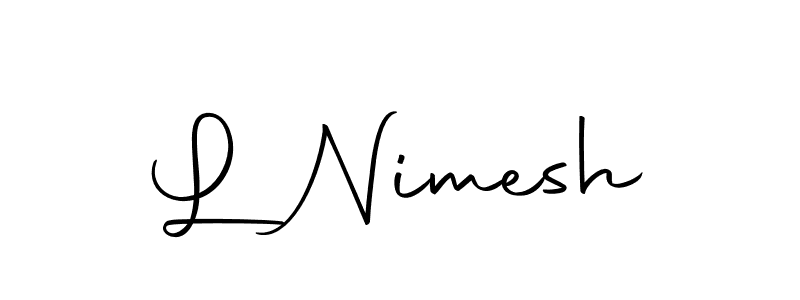 Here are the top 10 professional signature styles for the name L Nimesh. These are the best autograph styles you can use for your name. L Nimesh signature style 10 images and pictures png