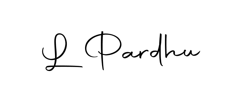 if you are searching for the best signature style for your name L Pardhu. so please give up your signature search. here we have designed multiple signature styles  using Autography-DOLnW. L Pardhu signature style 10 images and pictures png