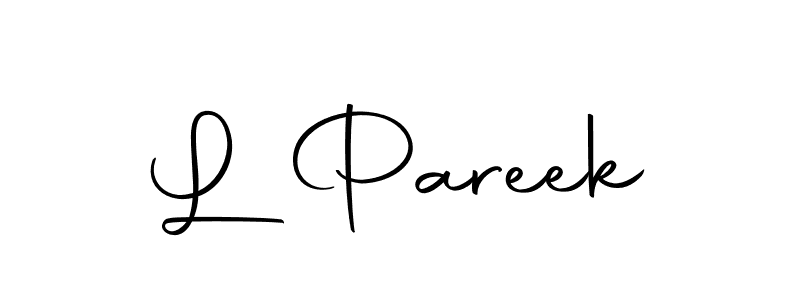 Also we have L Pareek name is the best signature style. Create professional handwritten signature collection using Autography-DOLnW autograph style. L Pareek signature style 10 images and pictures png