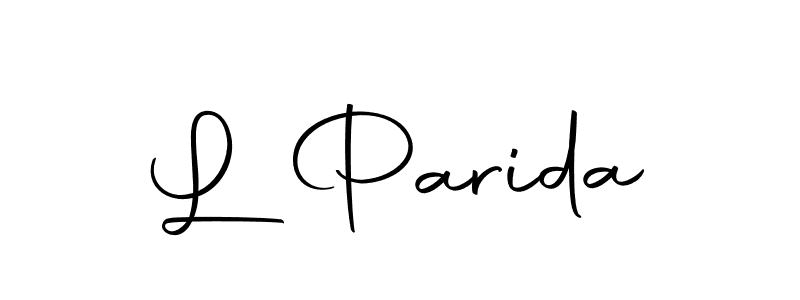 Also we have L Parida name is the best signature style. Create professional handwritten signature collection using Autography-DOLnW autograph style. L Parida signature style 10 images and pictures png
