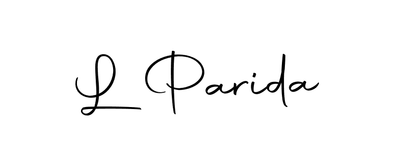 Also we have L Parida name is the best signature style. Create professional handwritten signature collection using Autography-DOLnW autograph style. L Parida signature style 10 images and pictures png