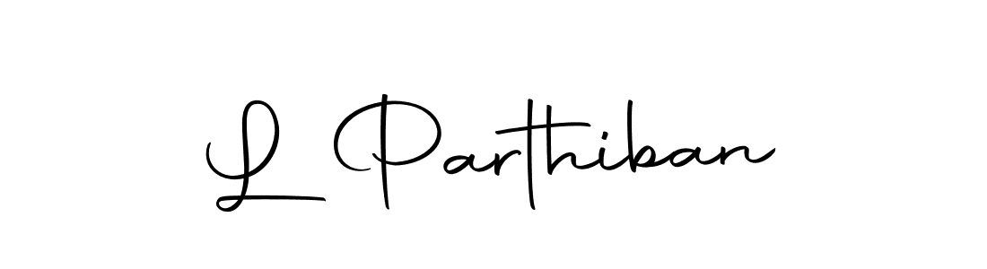 Make a beautiful signature design for name L Parthiban. Use this online signature maker to create a handwritten signature for free. L Parthiban signature style 10 images and pictures png