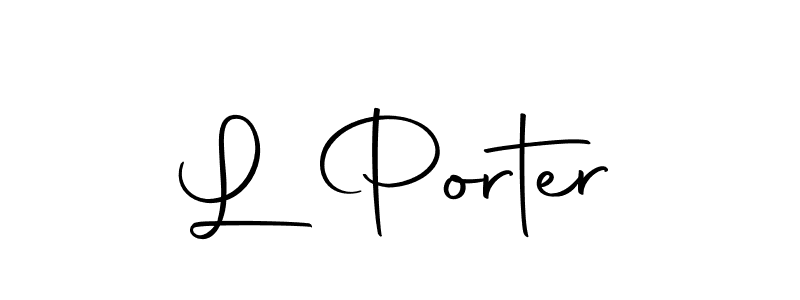 L Porter stylish signature style. Best Handwritten Sign (Autography-DOLnW) for my name. Handwritten Signature Collection Ideas for my name L Porter. L Porter signature style 10 images and pictures png